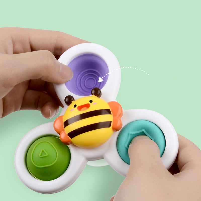 Rotating Flowers Baby Bath Spinning Top Toy