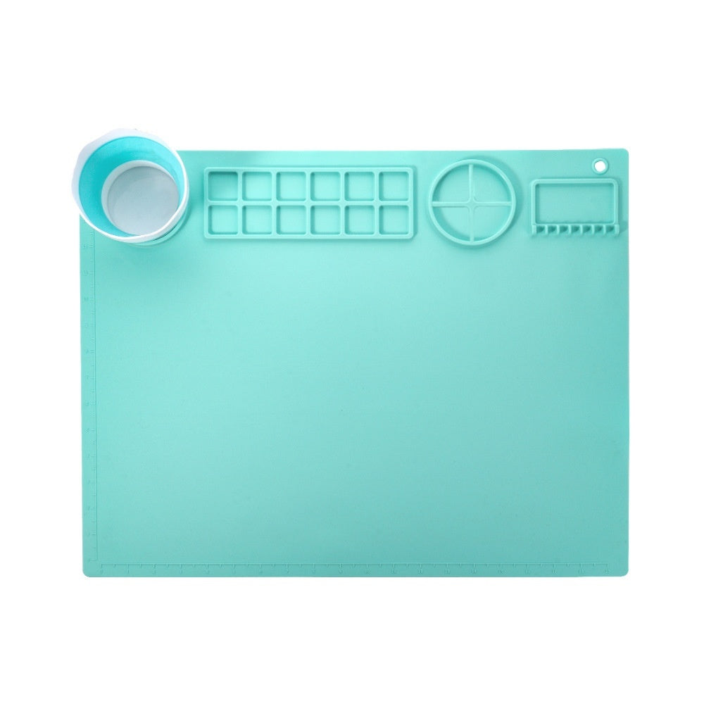 Silicone Double Bowl Painting Graffiti Oil Painting Mat