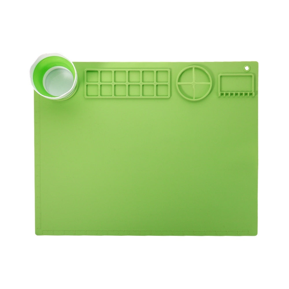 Silicone Double Bowl Painting Graffiti Oil Painting Mat