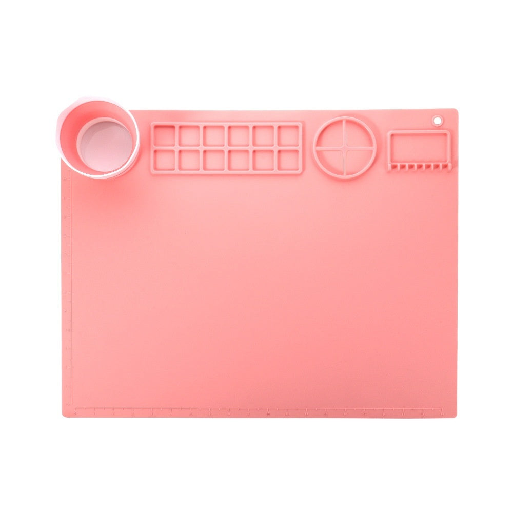 Silicone Double Bowl Painting Graffiti Oil Painting Mat